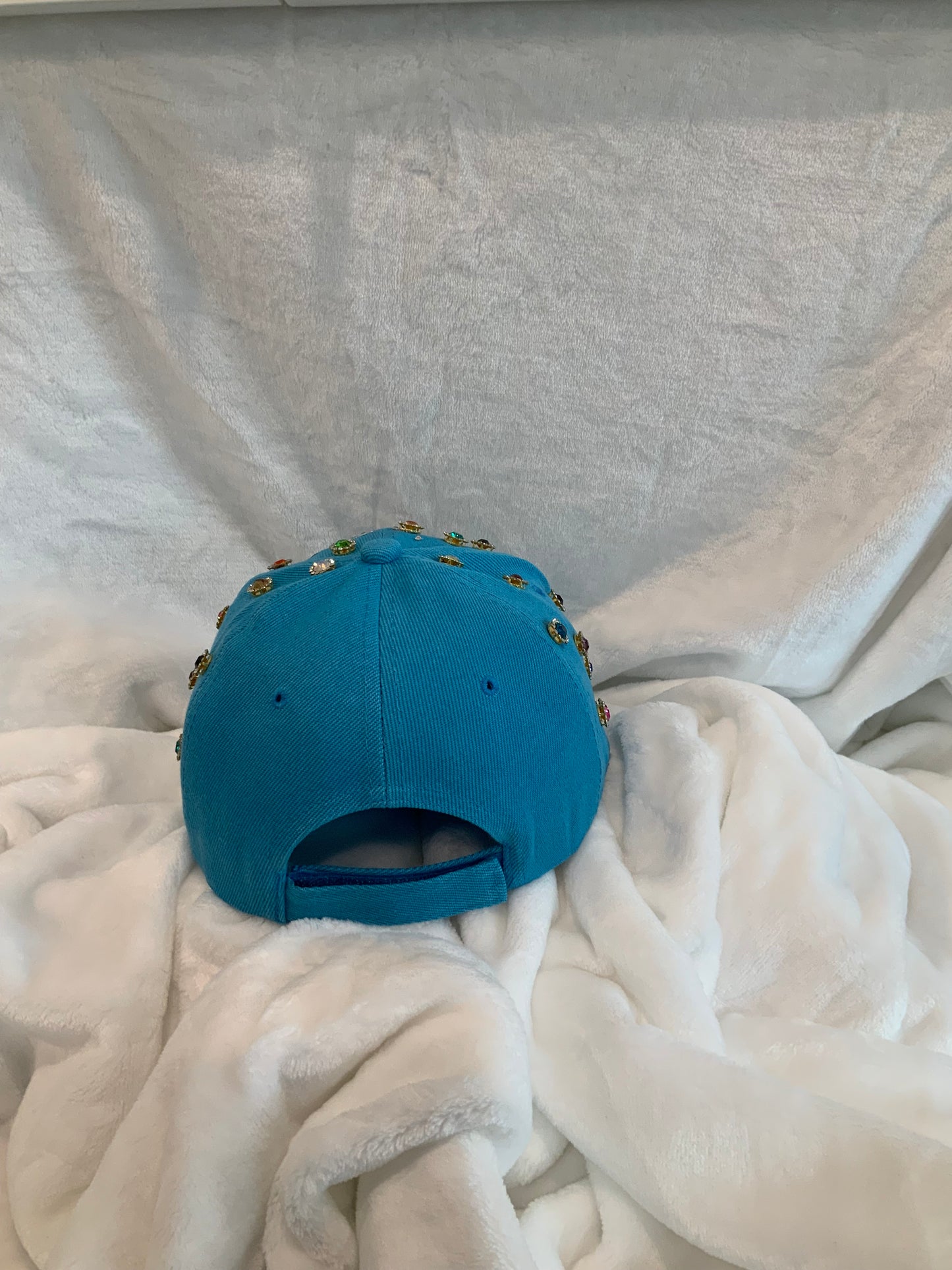 Turquoise Bling Music Vibes Baseball Cap |