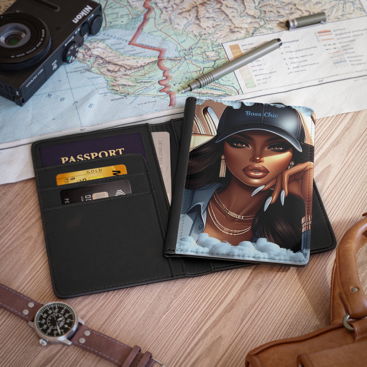Chic Boss Passport Cover | Stylish Travel Accessory | Perfect Gift for Women | Travel Essentials | Fashionable Travel