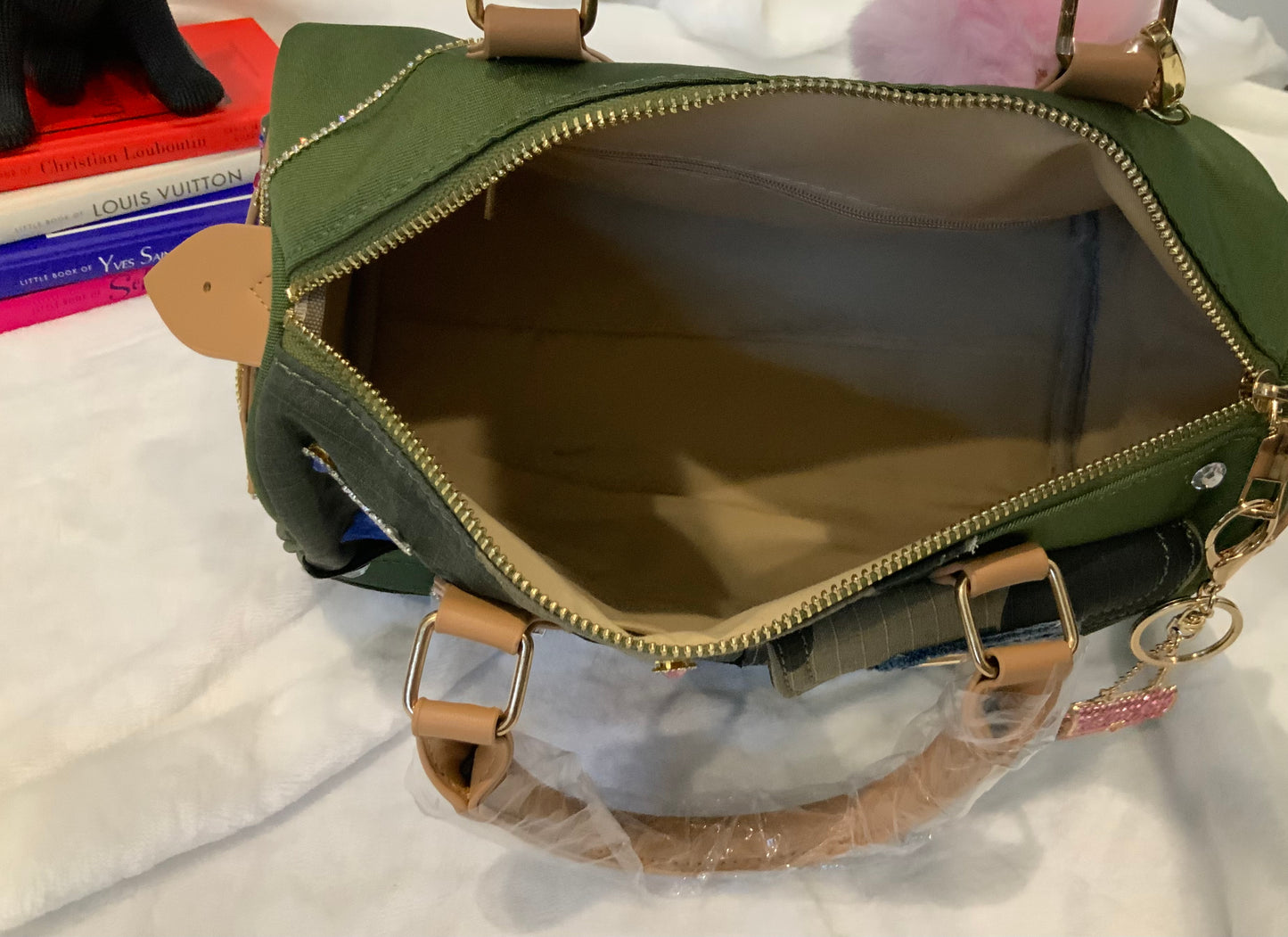 Camouflage Junk Bag – Pink & Blue Patch Edition |