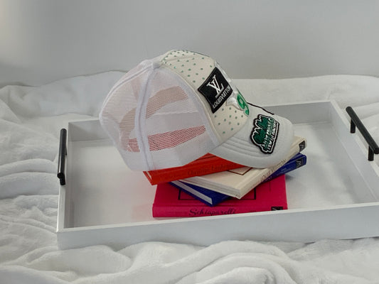 918 Area Code Trucker Hat – Green & White