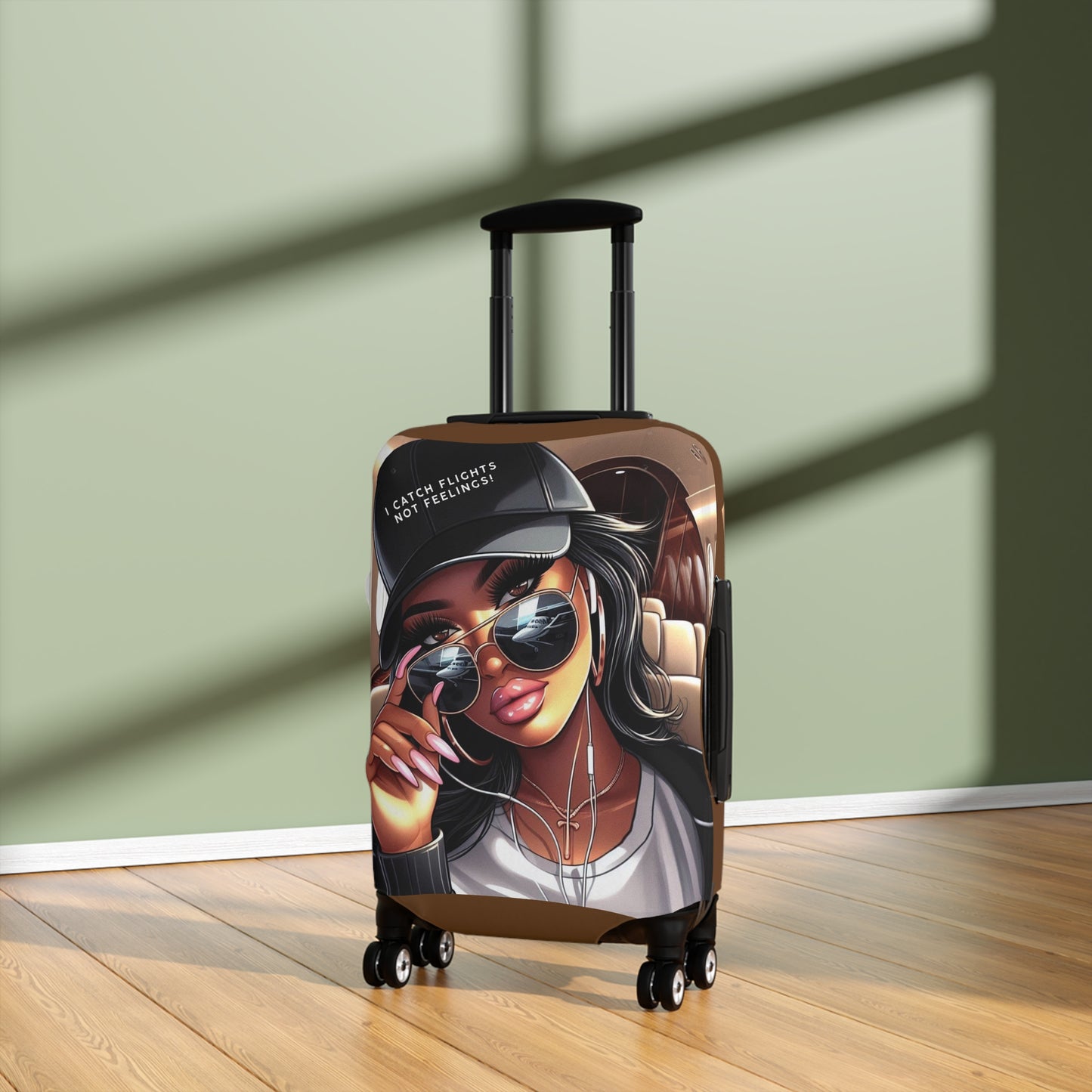 Stylish Luggage Cover with Trendy Design, Travel Accessory, Unique Suitcase Protector, Personalized Baggage Cover, Gift for Travelers