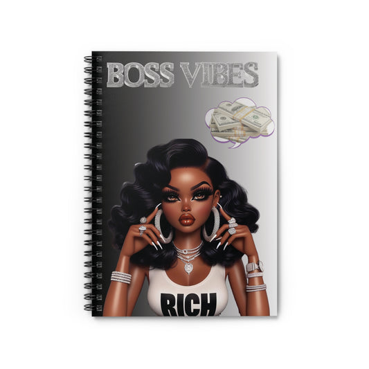 Boss Chic Spiral Notebook - Empowering Stationery for Ambitious Women