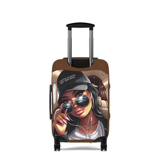 Stylish Luggage Cover with Trendy Design, Travel Accessory, Unique Suitcase Protector, Personalized Baggage Cover, Gift for Travelers