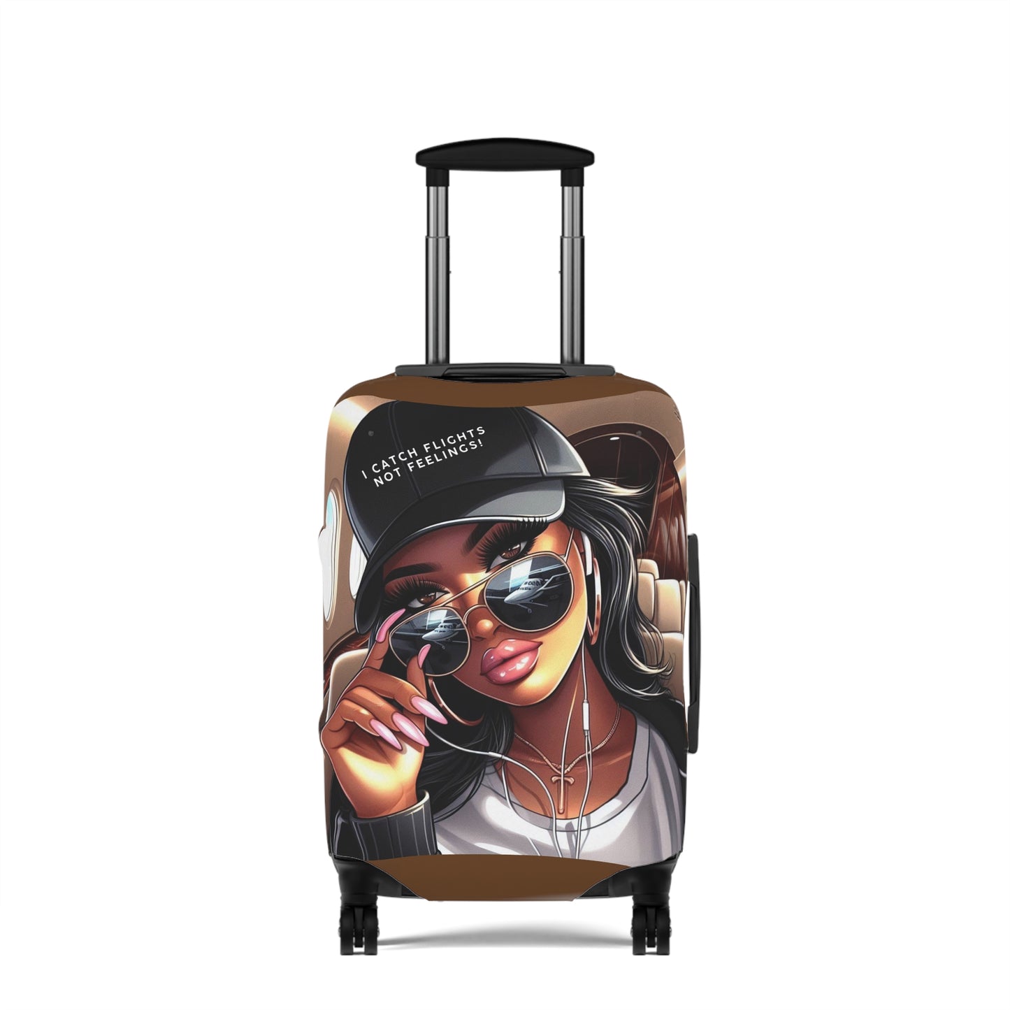 Stylish Luggage Cover with Trendy Design, Travel Accessory, Unique Suitcase Protector, Personalized Baggage Cover, Gift for Travelers