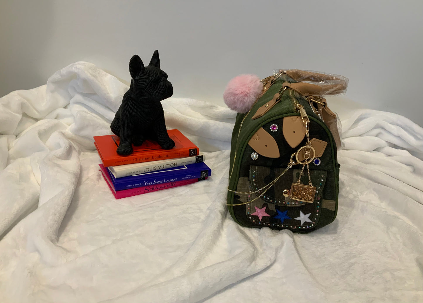 Camouflage Junk  Bag – Pink & Blue Patch Edition |