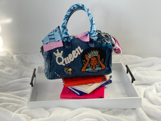 Turquoise & Pink Patchwork Junk Purse