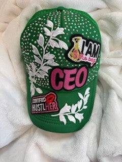 Green & Pink Trucker Hat