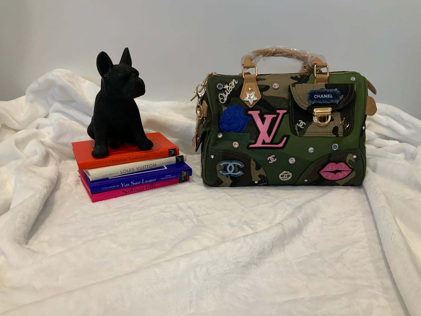 Camouflage Junk  Bag – Pink & Blue Patch Edition |